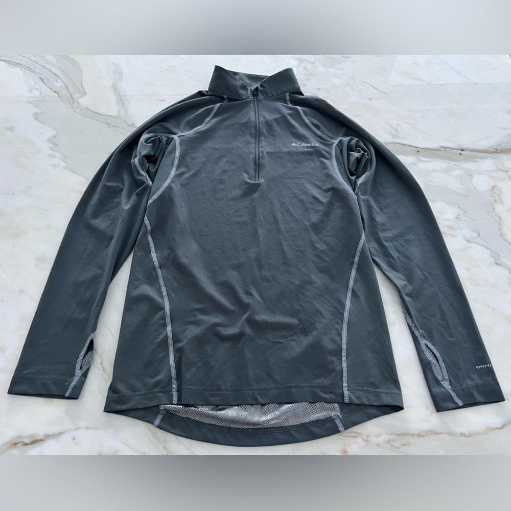 COLUMBIA OMNI-HEAT THERMAL REFLECTIVE GRAY LIGHT WEIGHT JACKET SIZE S/P - Picture 7 of 17